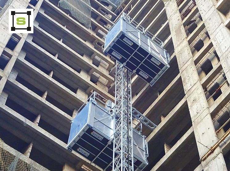 Vận thăng GEDA SBL2000 lồng đôi